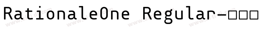 RationaleOne Regular字体转换